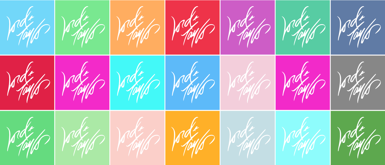 grid of multi colored Lord & Taylor logo