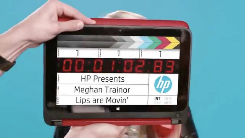still of HP x Meghan Trainor Lips are Movin promo