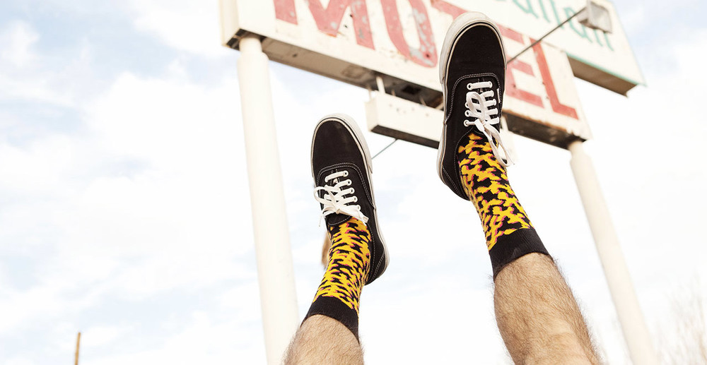 feet up pic from Happy Socks Lookbook