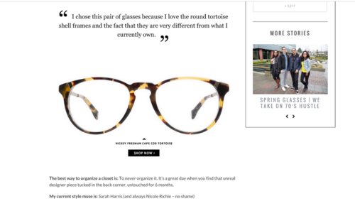 Clearly Contacts blogger collaboration side by side UGC and studio pic