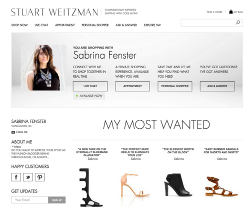 Stuart Weitzman blogger collaboration