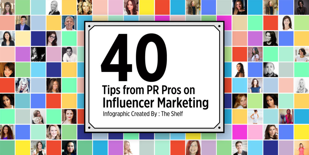 title cover that reads 40 Tips from PR Pros on Influencer Marketing