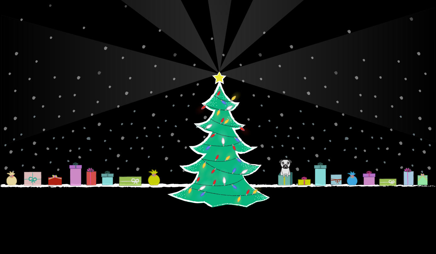 christmas tree graphic for holiday influencer marketing campaigns
