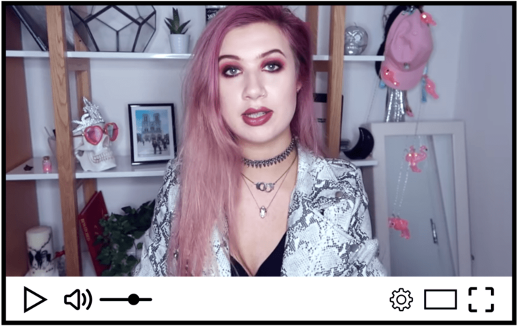 screenshot of @amyvalentinex sponsored video