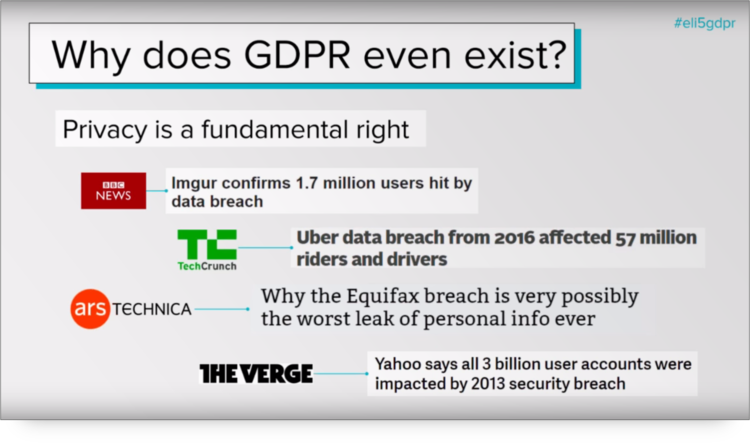 screengrab of graphic from #eli5gdpr on why GDPR exists