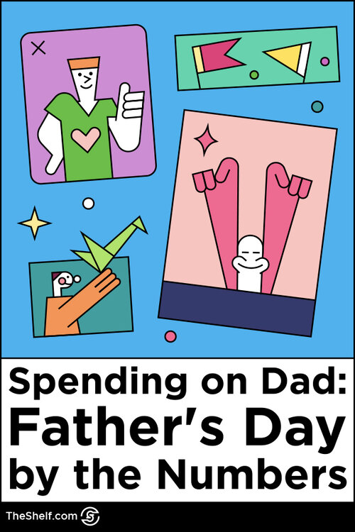 Pinterest pin that reads: Spending on Dad - Father's Day by the Numbers