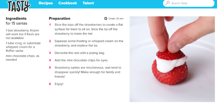 Screengrab from Tasty website.