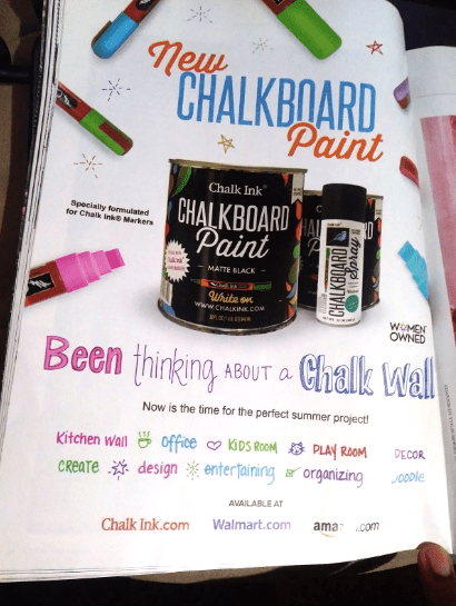 An image of a Chalk Ink poster from a Magazine.