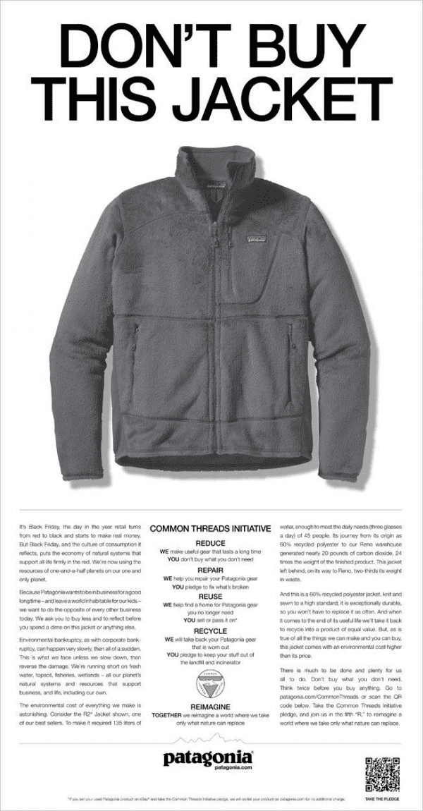 Screenshot of a Jacket from patagonia.com