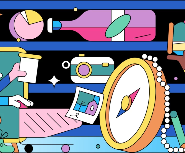 Colorful illustration generation x shopper behavior