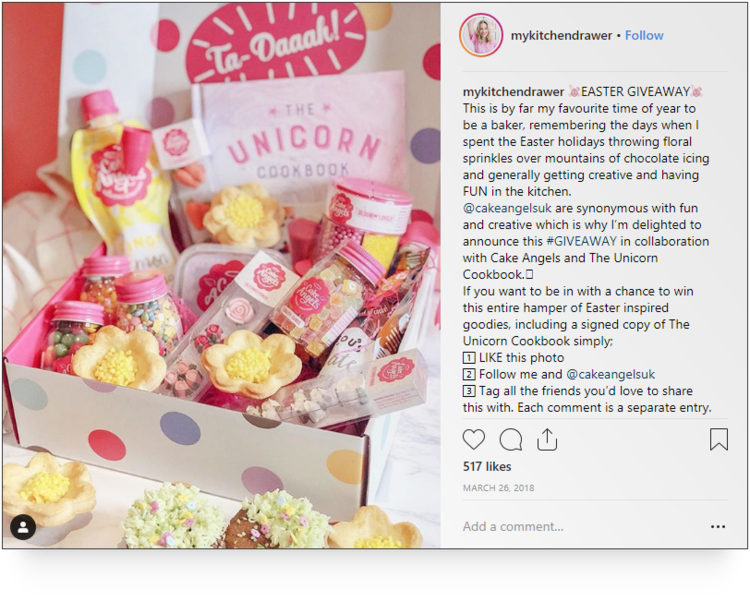 Screenshot of a post by mykitchendrawer on Instagram.
