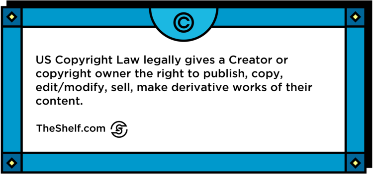 A cover picture like image with information on US Copyright law