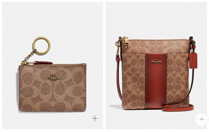 Two Pictures of handbags from Coach.com