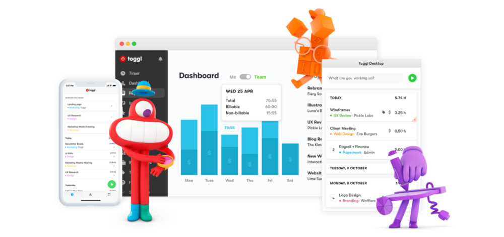Screenshot of Toggl Ad