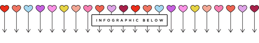 colorful line illustration of heart arrows