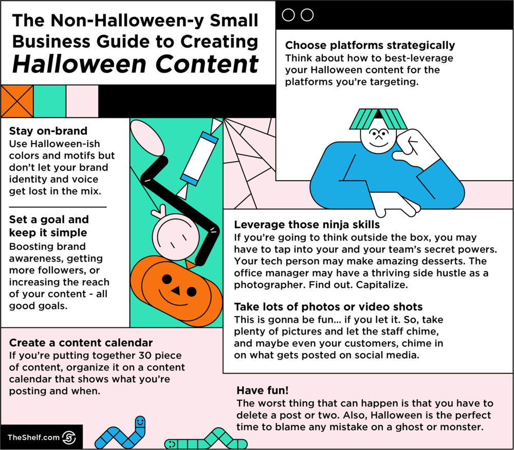 Infographic image on The Non-Halloween-y Small Business Guide to Creating Halloween Content