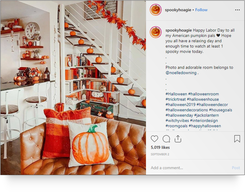 A screenshot of a post from @spookiehoagie on Instagram.