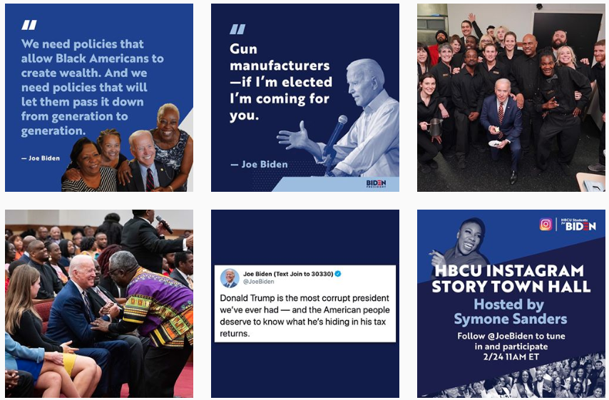  IM x Politics - desktop screengrab of Joe Biden Instagram Feed.png