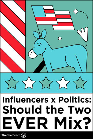 Pinterest pin: Influencers and politics donkey