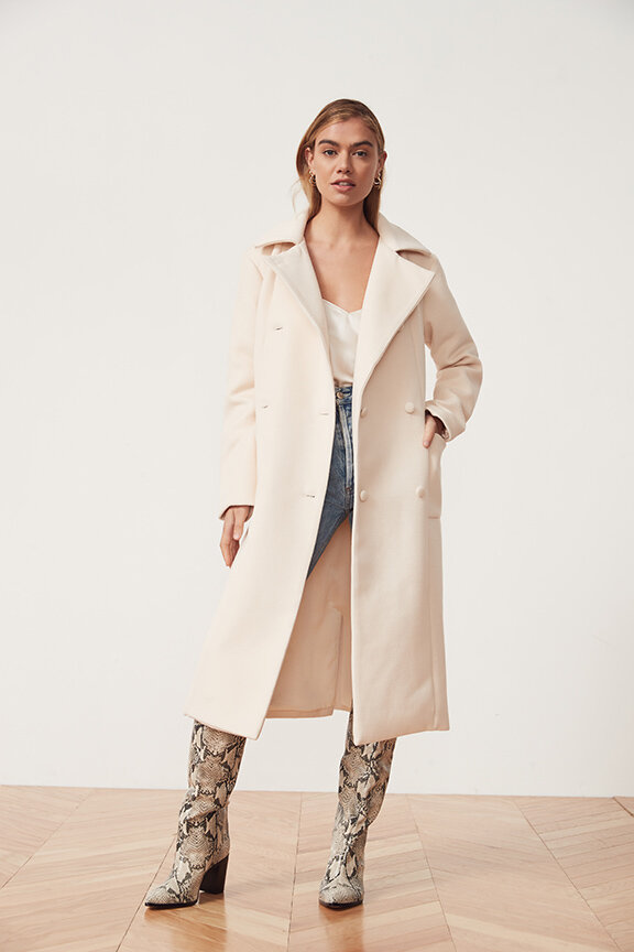 Song of Style Louisa Coat in Ivory