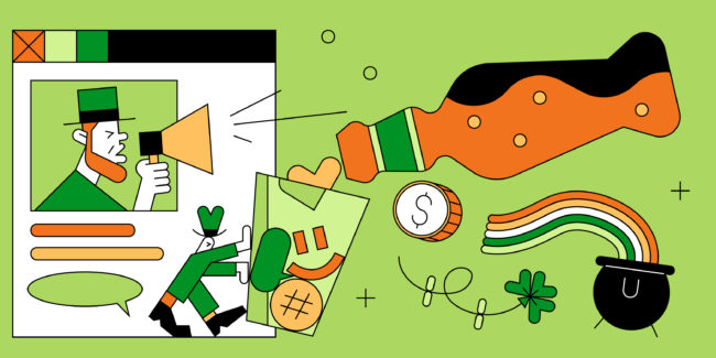 St. Patrick's Day themed illustration