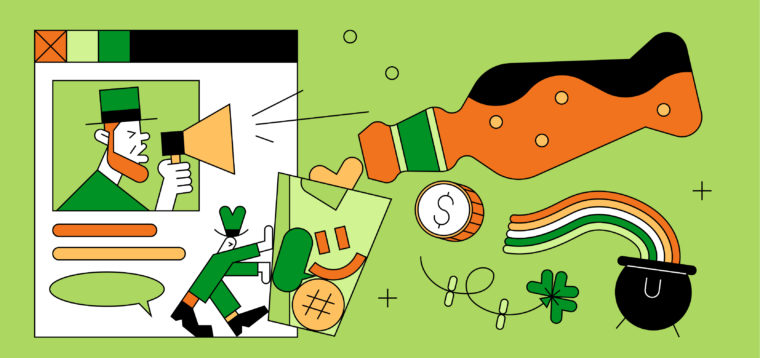 St. Patrick's Day themed illustration