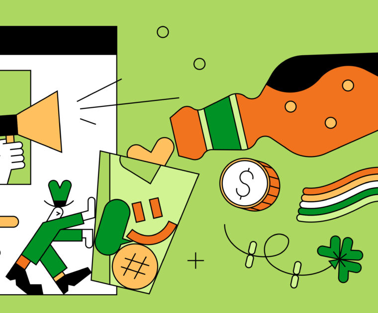 St. Patrick's Day themed illustration