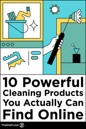 Pinterest pin that reads 10 Powerful Cleaning Products You Can Actually Find Online