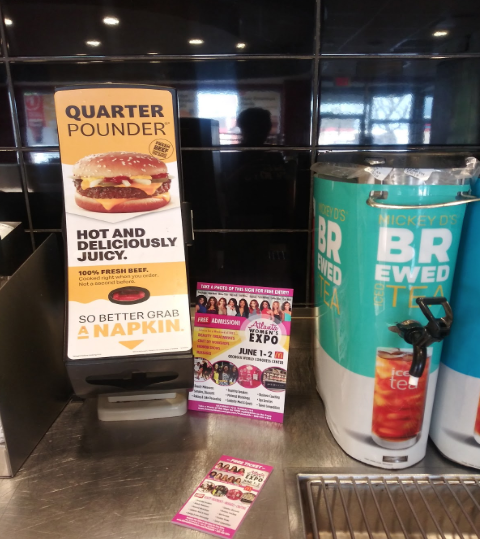  picture of Atlanta Women's Expo poster at McD's - pinterest marketing