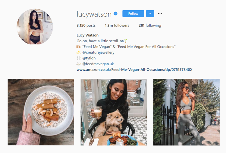 health food influencer - Lucy Watson @lucywatson