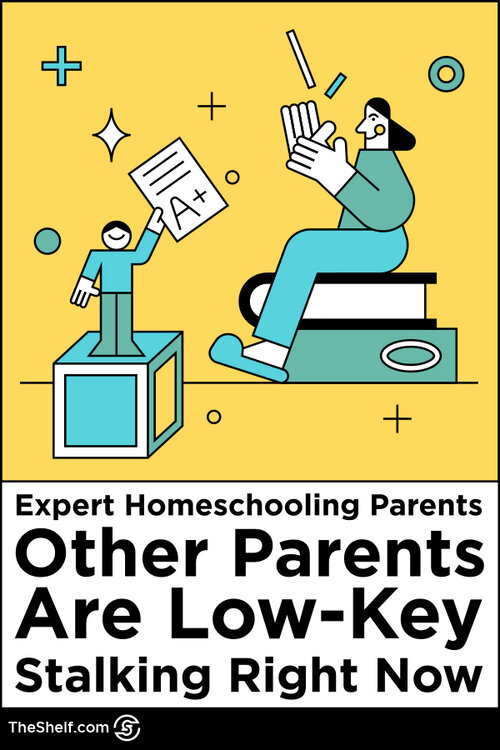 Pinterest pin that reads Expert Homeschooling Parents Other Parents are Low-Key Stalking Right Now