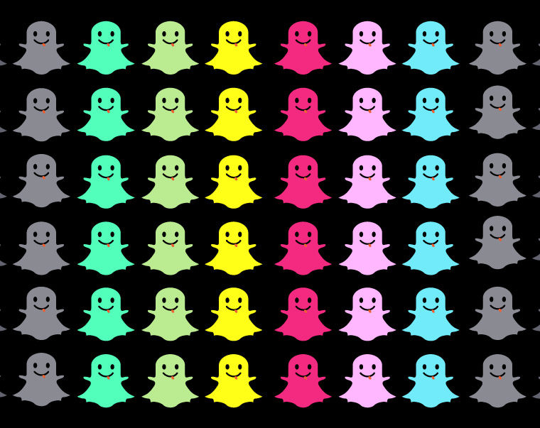 icon illustration of snapchat ghosts