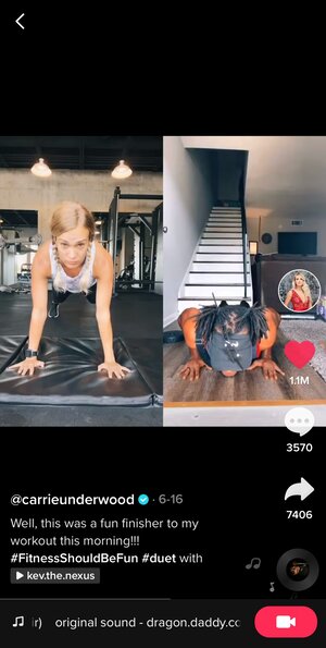 Fitness Carousel Image 3 -  @carrieunderwood TikTok Challenge