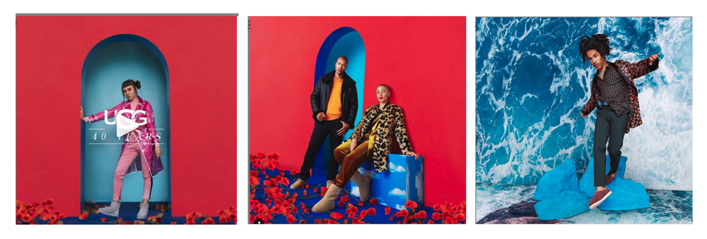  A grid of 3 images from UGG.