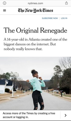 Renegade Carousel Image 1 - Headline about The Original Renegade
