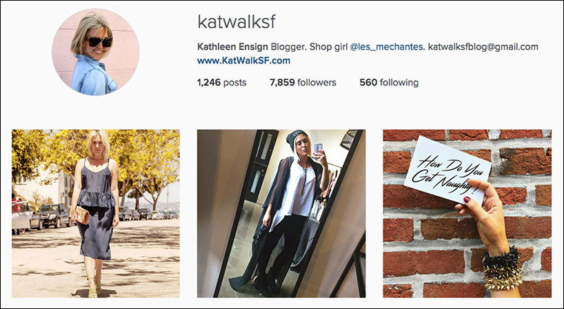 US fashion bloggers @katwalksf