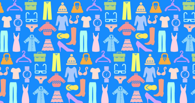 illustration of different clothing icons