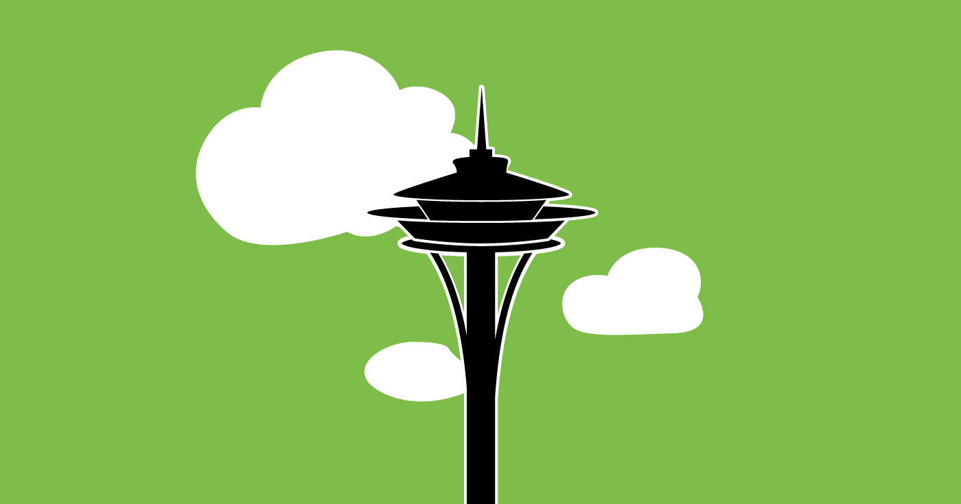 illustration of seattle space needle - seattle bloggers