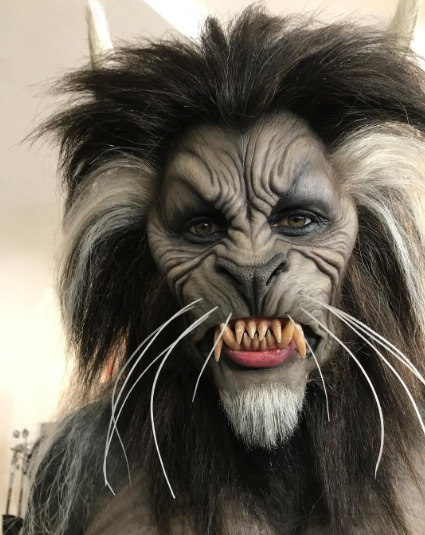 Post from @HEIDIKLUM of Werewolf costume on Instagram.