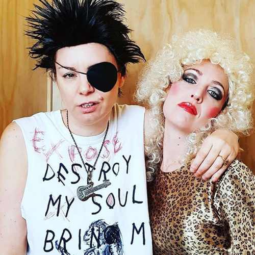 Post from @SNOGTHEFROG of SID AND NANCY's costume on Instagram.