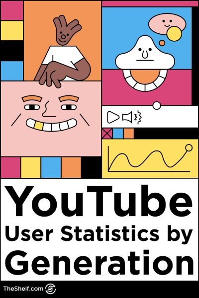 line illustration - youtube user statistics by generation