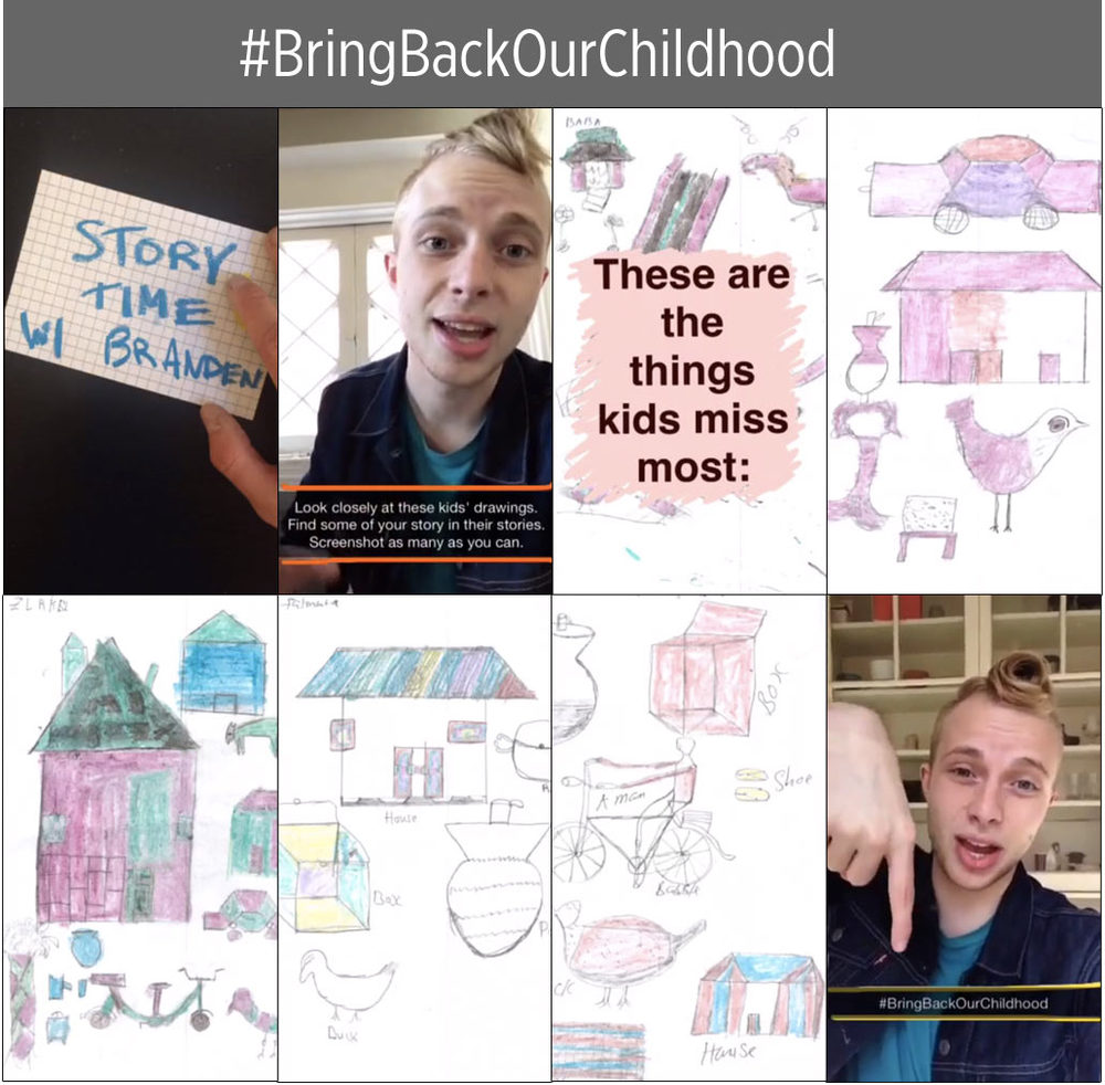 #bringbackourchildhood from branden harvey snapchat