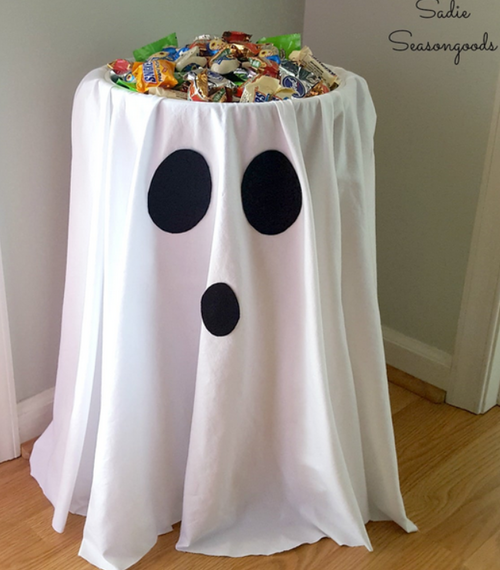 An image of table with candies on it.