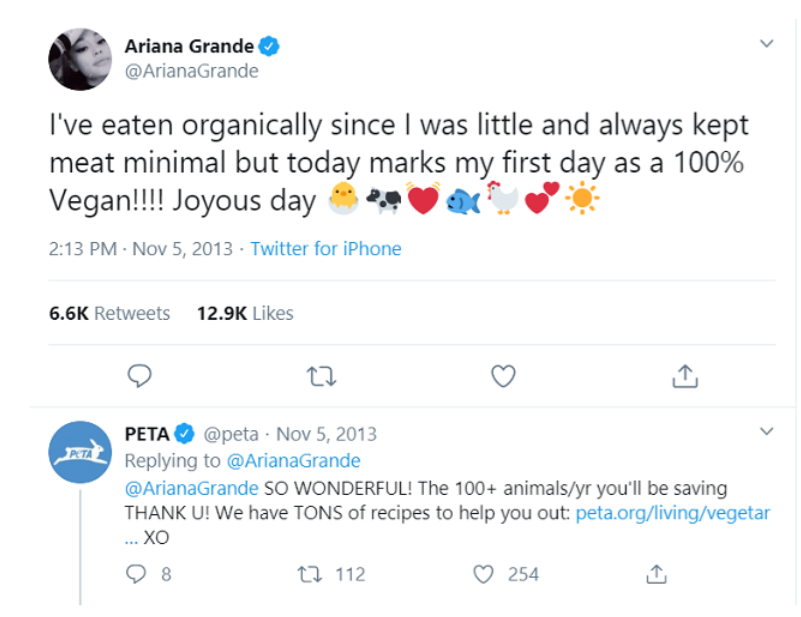 Ariana Grade post