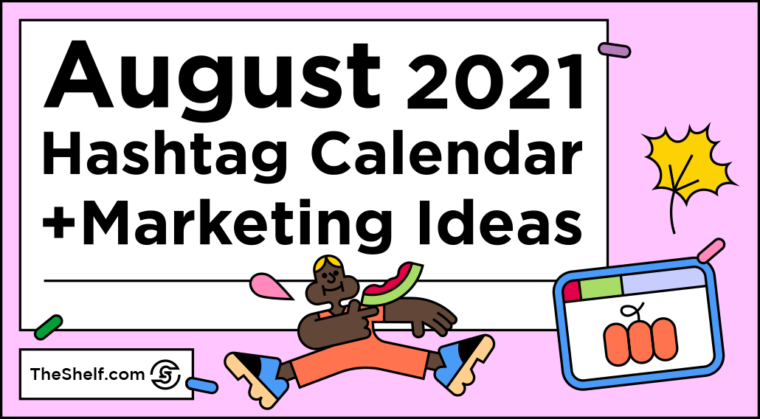 August Hashtag Calendar - title image