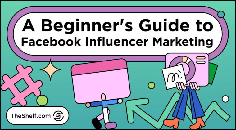 Facebook influencer marketing illustration