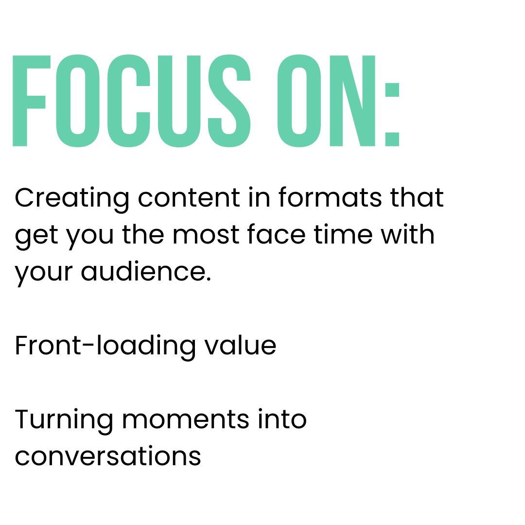 Focus on real time content