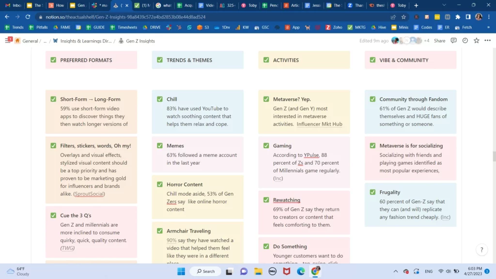 Gen Z Content Preferences - Notion Doc