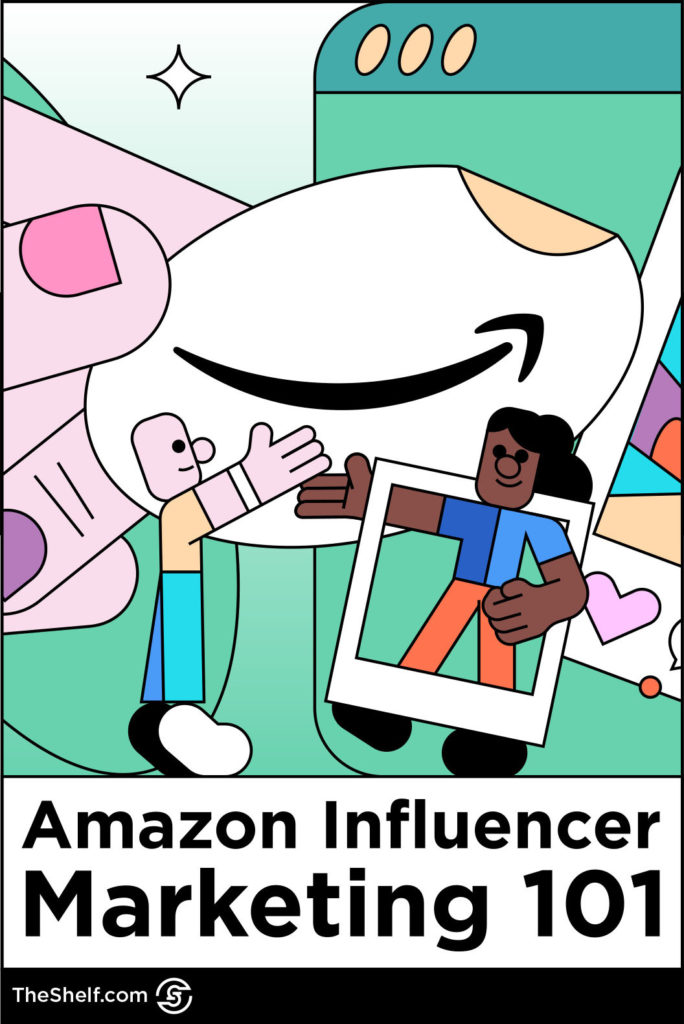 Graphic of characters greeting each other under the Amazon logo above the text: Amazon Influencer Marketing 101